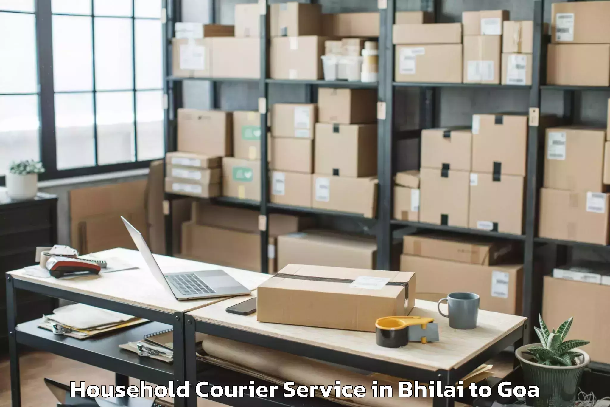 Reliable Bhilai to Chinchinim Household Courier